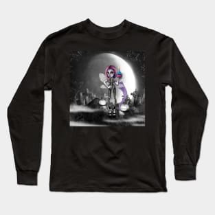 Fairy under the full moon Long Sleeve T-Shirt